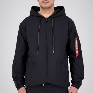 Alpha Industries Transition Jacket Expedition (modern Windbreaker with Hood) black Men