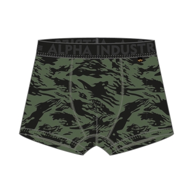 Alpha Industries Boxershorts Graphic AOP dark green Men - 2 Pack