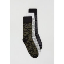 Alpha Industries Sports Sock Graphic AOP white/black/green Men - 3 Pairs