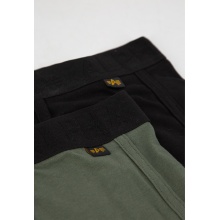 Alpha Industries Boxershorts Al Tape dark green/black Men - 2 Pack