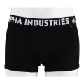 Alpha Industries Boxershorts Al Tape Contrast black/white Men - 2 Pack