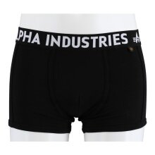 Alpha Industries Boxershorts Al Tape Contrast black/white Men - 2 Pack