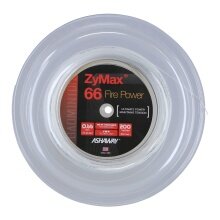 Ashaway Badminton String Zymax 66 Fire Power white 200m roll