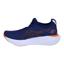 Asics Running Shoes Gel Nimbus 25 (Cushioning) Dark Blue/Orange Men's