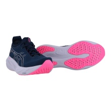 Asics Running Shoes Gel Nimbus 25 (Cushioning) Dark Blue/Pink Ladies