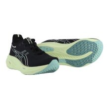 Asics Running Shoes Gel Nimbus 26 (Cushioning) black/matcha green ladies