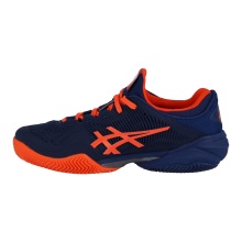 Asics Tennis Shoes Gel Court FF 3 Clay/Sand Court/Stability 2024 Dark Blue/Orange Men's