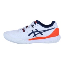 Asics Tennis Shoes Gel Resolution 9 Clay/Sand Court (Stability) 2024 White/Orange Men