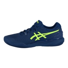 Asics Tennis Shoes Gel Resolution 9 Clay/Sand Court (Stability) 2024 Mako Blue/Yellow Men's