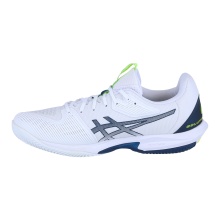 Asics Tennis Shoes Solution Speed FF 3 Clay/Sand Court/Lightweight 2024 White/Mako Blue Men's