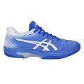 Asics Tennis Shoes Solution Speed FF Clay/Sand Court Blue/White Women