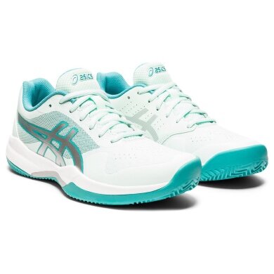 Asics Tennis Shoes Gel Game 7 Clay/Sand Court White/Mint Women