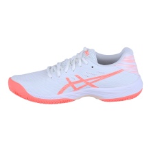 Asics Tennis Shoes Gel Game 9 Clay/Sand Court 2024 White/Coral Red Women