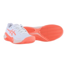 Asics Tennis Shoes Gel Challenger 14 Clay/Sand Court (Cushioning) 2024 White/Coral Women