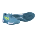 Asics Tennis Shoes Gel Challenger 14 Clay/Sand Court (Cushioning) Grey-Blue Ladies