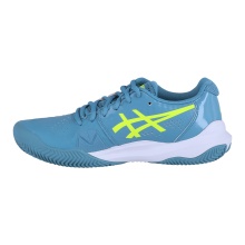 Asics Tennis Shoes Gel Challenger 14 Clay/Sand Court (Cushioning) Grey-Blue Ladies