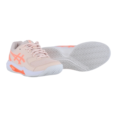 Asics Tennis Shoes Gel Dedicate 8 Clay/Sand Court 2024 Coral Red Women