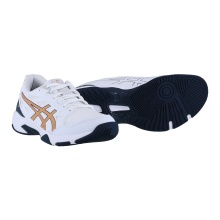 Asics Indoor Court Shoes Gel Rocket 11 (multifunctional/Stability) 2024 white/gold ladies