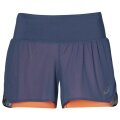 Asics Running Shorts 2in1 short grey-blue Women