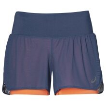 Asics Running Shorts 2in1 short grey-blue Women