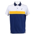 Australian Tennis Polo Ace striped #20 navy/white Men