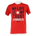 Australian Tennis-Tshirt My Life red Men