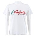 Australian Tennis T-shirt Logo (100% Cotton) White/Red Men