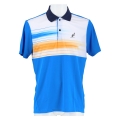 Australian Tennis Polo Ace Stampata Brush Line Capri Blue Men's