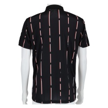 Australian Tennis Polo Stripe in Ace Black Men's