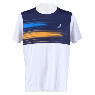 Australian Tennis T-shirt Ace Stampata Brush Line White Men's