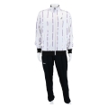 Australian Training Tennis Tracksuit Stripe Double (Jacket+Trousers) white/black Men's