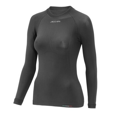 Accapi Long Sleeve Pro Shirt (ultra-light, ideal thermoregulation) underwear black ladies