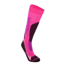 Accapi Performance Ski Socks (Merino Wool, Warm) fuchsia/anthracite grey - 1 Pair