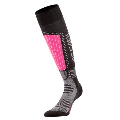 Accapi Ski Sock Touch Ski Knee Socks black/pink/anthracite grey - 1 pair