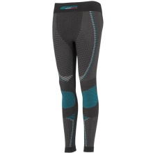 Accapi Functional Underwear Base Layer Trousers Ergoracing (warm, seamless) anthracite grey/turquoise Ladies