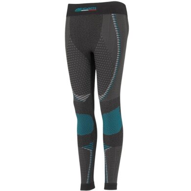 Accapi Functional Underwear Base Layer Trousers Ergoracing (warm, seamless) anthracite grey/turquoise Ladies