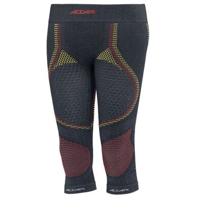 Accapi 3/4 Ergonomic Racing Base Layer DSV (Germany, warm) Underwear anthracite grey/red/yellow Ladies