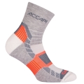 Accapi Quarter Running Socks Grey/White - 1 Pair