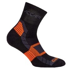 Accapi Quarter Running Socks Black/Orange - 1 Pair