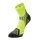 Accapi Running Sock Quarter Trail Running Fluorescent Green/Black - 1 Pair