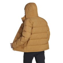 adidas Winter Down Jacket Helionic (wind and water repellent) brown/yellow Men