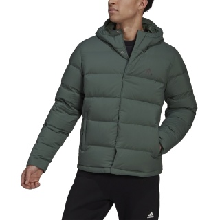 adidas Winter Down Jacket Helionic (wind and water resistant) green men's