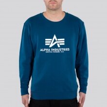 Alpha Industries Pullover Basic (Cotton) Sweater navy blue Men