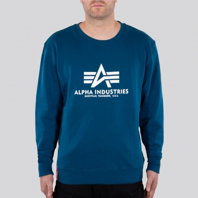 Alpha Industries Pullover Basic (Cotton) Sweater navy blue Men