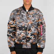 Alpha Industries Pilot Jacket MA-1 VF 59 camo grey/orange Men