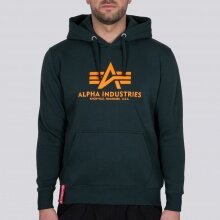 Alpha Industries Hoodie Basic Logo Petrol Blue Men