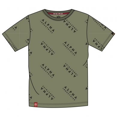 Alpha Industries Tshirt AOP T (Cotton) olive Men