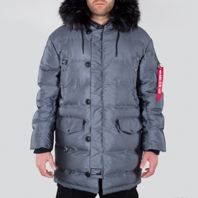 Alpha Industries Winter Jacket N3B Puffer FD Titanium Grey Men