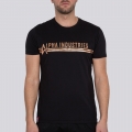 Alpha Industries Tshirt T Foil Print (Cotton) black/copper Men