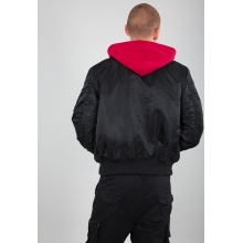 Alpha Industries Flight Jacket MA-1 D-Tec SE (Special Edition) - windproof, water-repellent - black/red Men